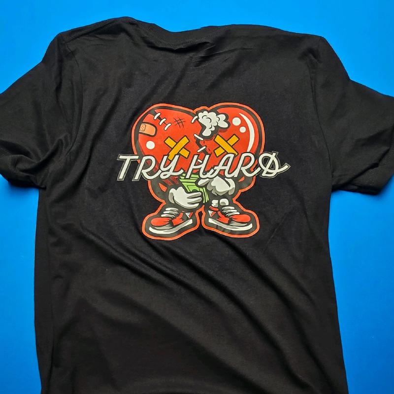 THE TRY HARD HEART T-shirt Casual