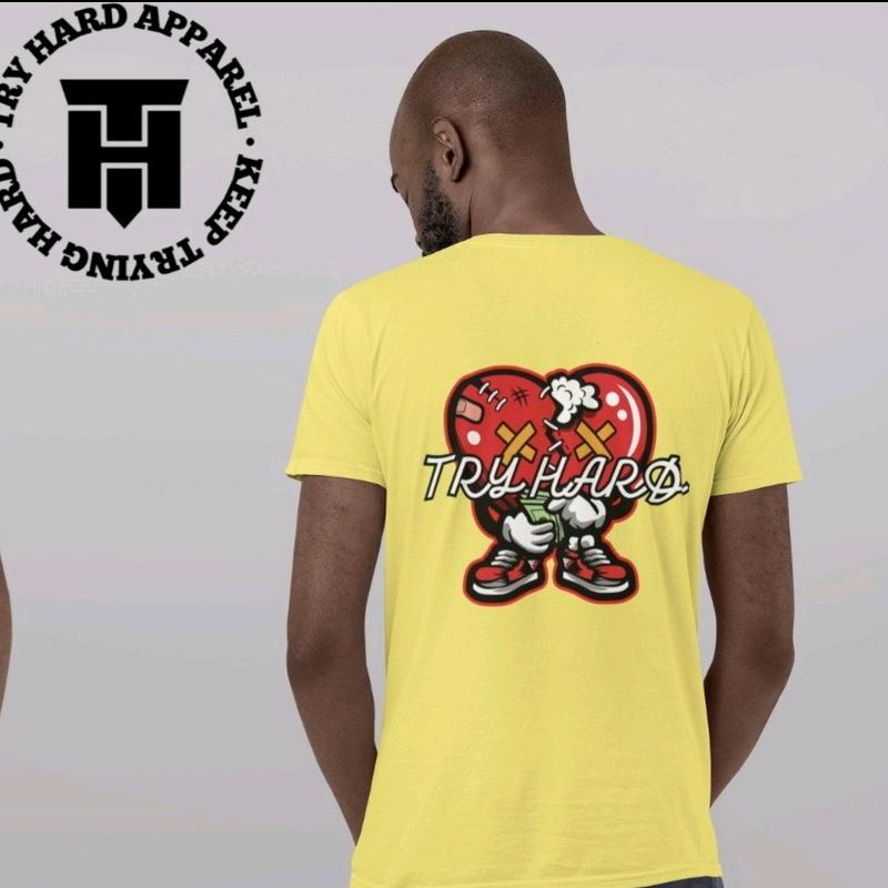 THE TRY HARD HEART T-shirt Casual
